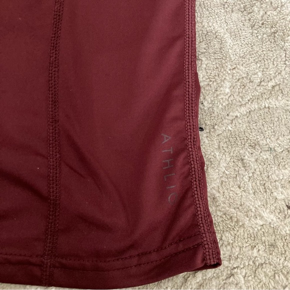 Burgundy ATHLIO athletic compression top size SMALL - Picture 4 of 4